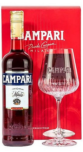 Likér Campari Bitter + sklo ed 2023  gB 25%0.70l