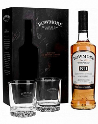 Whisky Bowmore Our no.1 Malt  + sklo  gB 40%0.70l