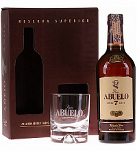 Rum Abuelo 7y + sklo  37.5%0.70l