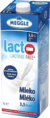 Meggle Plnotučné trvanilvé mléko 3.5% bez laktózy 1l