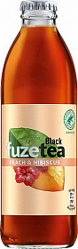 Fuze Tea Ledový čaj černý broskev+ibišek 250ml sklo