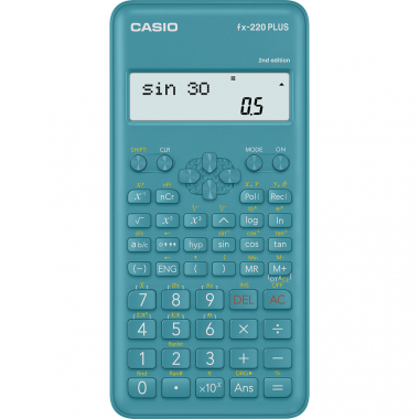 Casio FX 220 plus 2E školní kalkulačka displej 10+2 místa