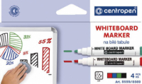 Značkovač Centropen 8559 stíratelný - sada 4 ks