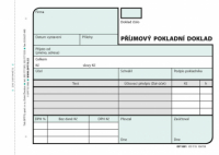 Optys 1091 příjmový pokladní doklad nečíslovaný 2 x 50 listů NCR A6