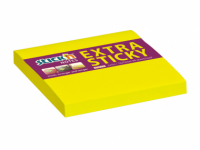 Samolepicí bločky Stick´n by Hopax Extra Sticky - 76 x 76 mm / 90 lístků / neon žlutá