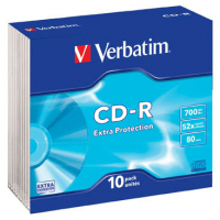 CD Verbatim - CD - R v krabičce slim (úzká)