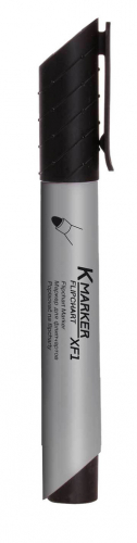 Popisovač Kores K-Marker Flipchart - černá / kulatý hrot