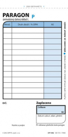 Optys 1092 paragon blok 75 mm x 150 mm číslovaný 2 x 50 listů