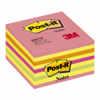 Samolepicí bločky Post-it kostky - růžová, žlutá, oranžová, zelená / 450 lístků