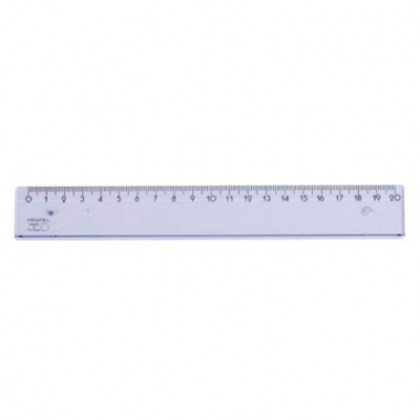 Pravítko 20 cm - transparentní