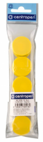 Magnety Centropen - průměr 30 mm / žlutá / 10 ks
