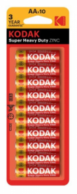 Baterie Kodak - baterie tužková / AA / 10 ks