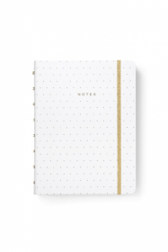 Blok Filofax Notebook Moonlight bílá - A5/56l