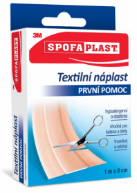 Náplasti 3M SPOFAPLAST - 8 cm x 1 m / hnědá