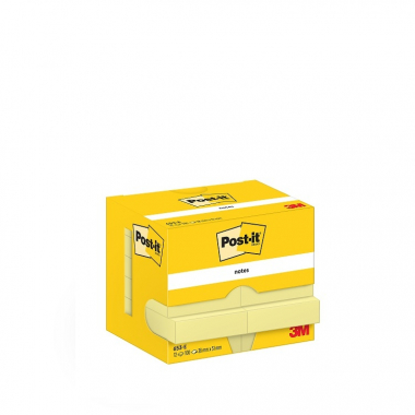 Lepící bločky Post-it žlutá / 12x 100l / 38 x 51