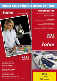 Fólie Folex - folie BG 72 pro barevné laserové tiskárny / 50 ks