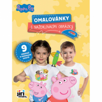 Omalovánky s nažehlovacími obrázky - Prasátko Peppa