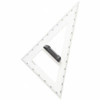 Magnetický trojúhelník na tabuli WISSNER  - 60° 60cm / bílá