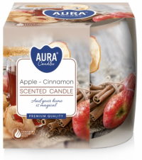 Vonná svíčka vánoční - Jablko a skořice