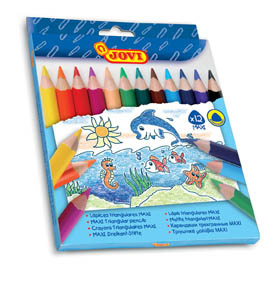 Pastelky JOVI JUMBO trojhranné / 12 ks