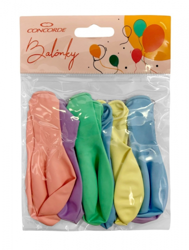 Balónek nafukovací - vel. M / 12 ks / Pastel