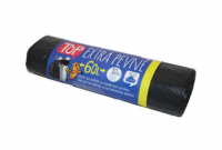 Pytle do koše Vipor Top stahovací - 60x70cm / 60l / 35my / 10ks / černá / extra pevné