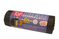 Pytle do koše Vipor Top - 60x70cm / 60l / 25my / 10ks / černá / extra pevné