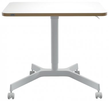 Výškově nastavitelný stůl Leitz Ergo – 80 x 60 cm / bílá