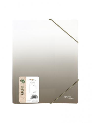 Spisové desky A4 s gumou Gradient - šedá