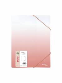Spisové desky A4 s gumou Gradient - růžová