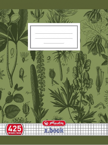 Sešit školní Herlitz Premium 425 - A4 / čtvereček / 20 listů