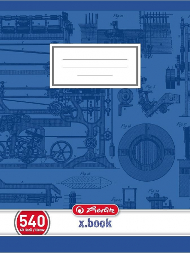 Sešit školní Herlitz Premium 540 - A5 / čistý / 40 listů