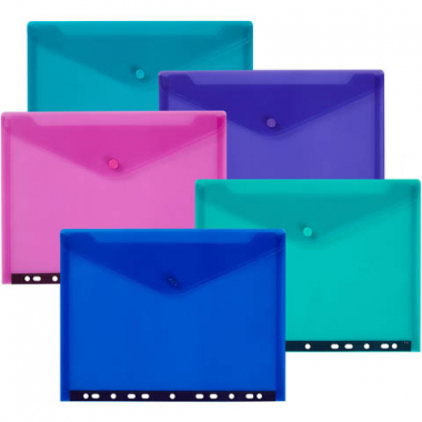 Spisové desky s drukem závěsné Snopake Polyfile - A4 / mix barev