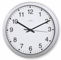 Nástěnné hodiny Hama Mallorca stříbrné / bílé prům. 30 cm