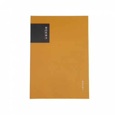 Kniha záznamní VERDE - A4 / linka / 96 listů / hořčicová