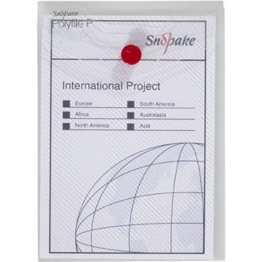 Spisové desky s drukem Snopake Polyfile - A6 / čirá