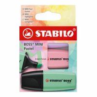 Zvýrazňovač Stabilo Boss Original Mini Pastel - sada 3 ks