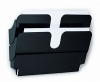 Držák na prospekty DURABLE magnetický - 2 / A4 černý / na šířku