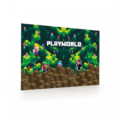 Pracovní podložka s obrázkem - Playworld / 60 x 40 cm