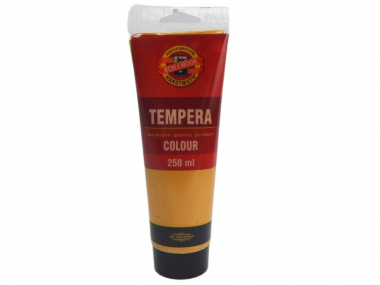 Temperová barva - zlatá / tuba 250 ml