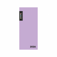 Diář kapesní PVC PASTELiNI - měsíční / fialová