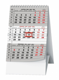 Kalendář stolní mini Tříměsíční / BSA7