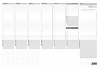 Plánovací týdenní stolní mapa - OS090 / A3