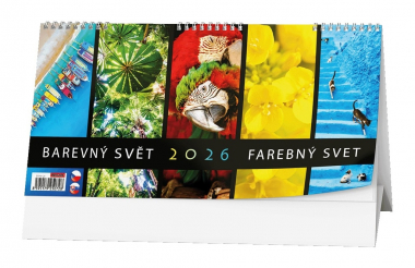 Kalendář stolní čtrnáctidenní Barevný svět / BSDH