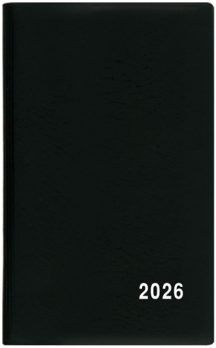 Diář kapesní PVC - čtrnáctidenní / černá