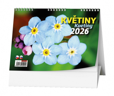 Kalendář stolní obrázkový Květiny / BSF7
