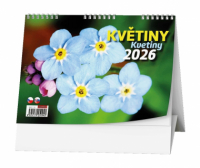 Kalendář stolní obrázkový Květiny / BSF7