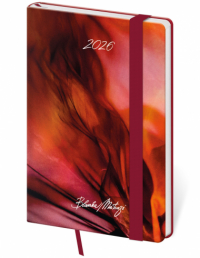 Diář VARIO Matragi - týdenní kapesní / red