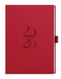 Diář DENY - A5 / týdenní / červená