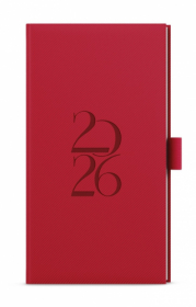 Diář DENY - týdenní kapesní / červená